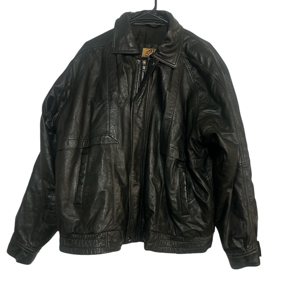 VTG PHASE 2 Leather Jacket Mens Size Large - Picture 1 of 3